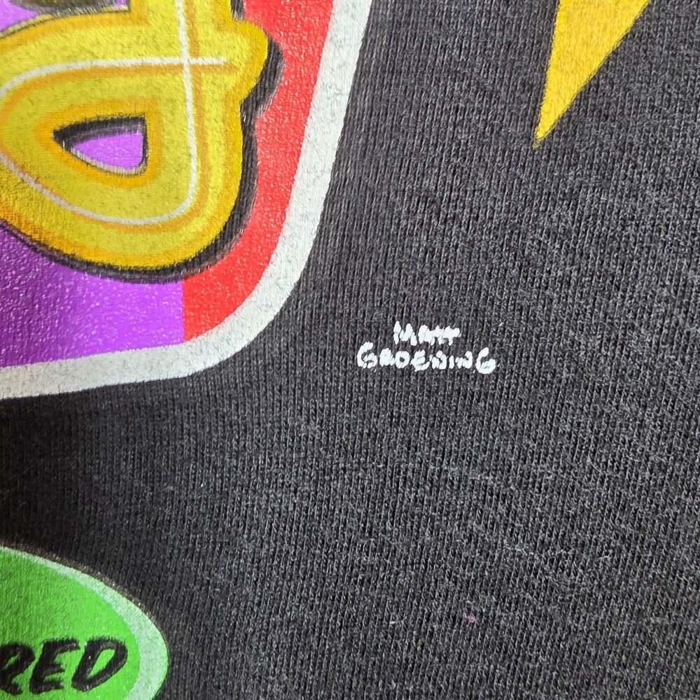 Krusty Burger Shirt Size M Mens Simpsons Bart Clown Homer Marge Black See Pics - Picture 9 of 9